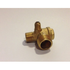 Обратный клапан для компрессора малый медный 1/2"-3/8" ( правый ) PAtools 1d