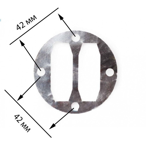 Прокладка на компрессор Алюминевая  (алюминиевая) посадочное место 42 х 42 мм PAtools КомпПроклад5 (6965)